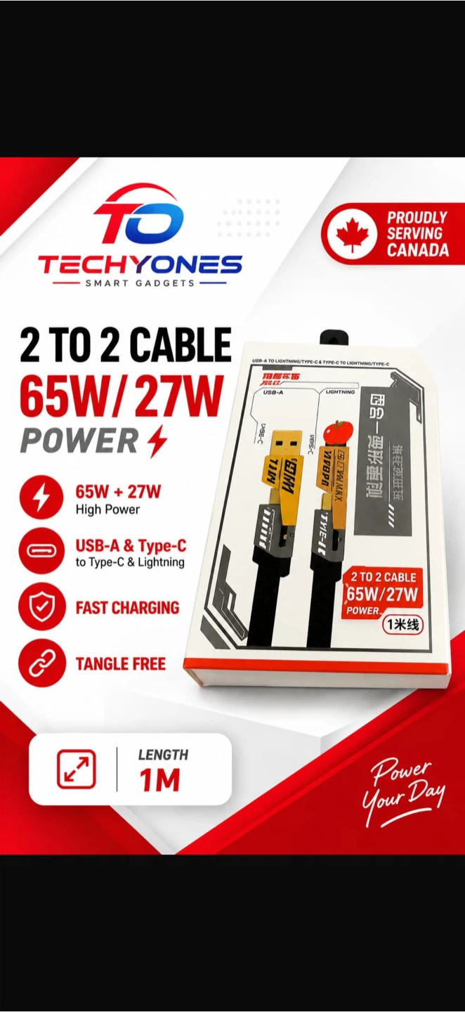 2-to-2 Cable 65W/27W