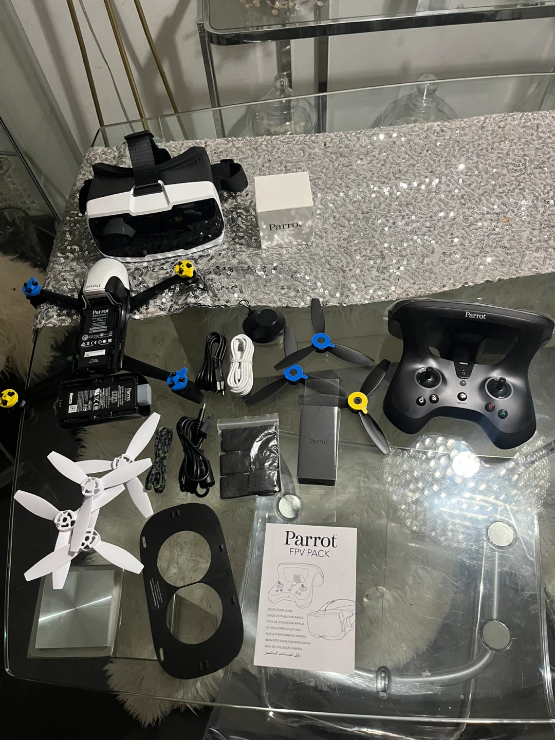 Parrot Bebop 2 FPV Drone Pack complete set never used