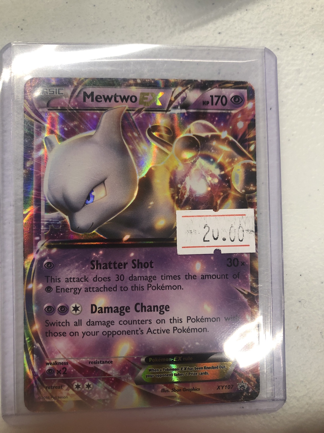 Mewtwo EX XY107 Promo LP