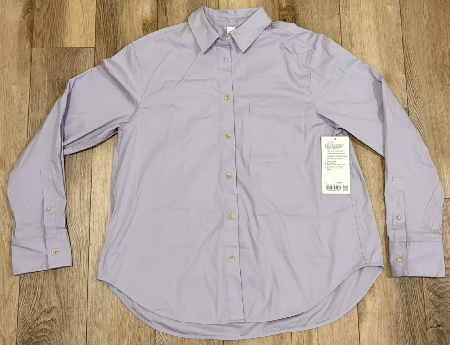 Lululemon Relaxed-fit Cotton-Blend Poplin Button-Down Shirt - photo 2