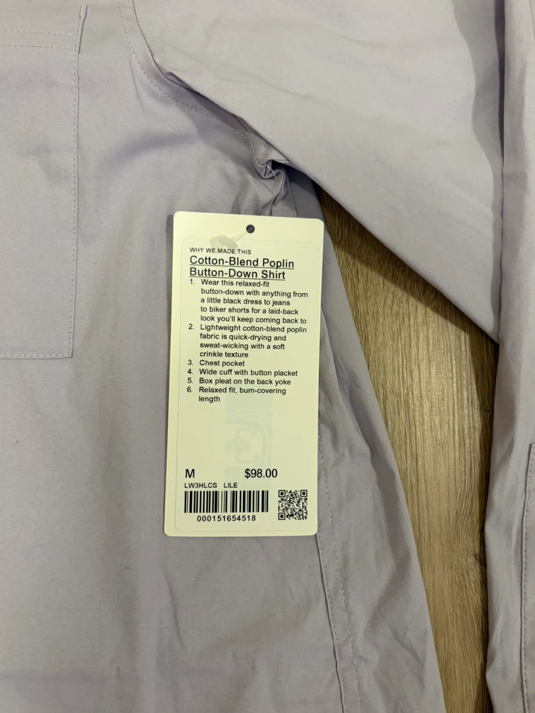 Lululemon Relaxed-fit Cotton-Blend Poplin Button-Down Shirt - photo 4