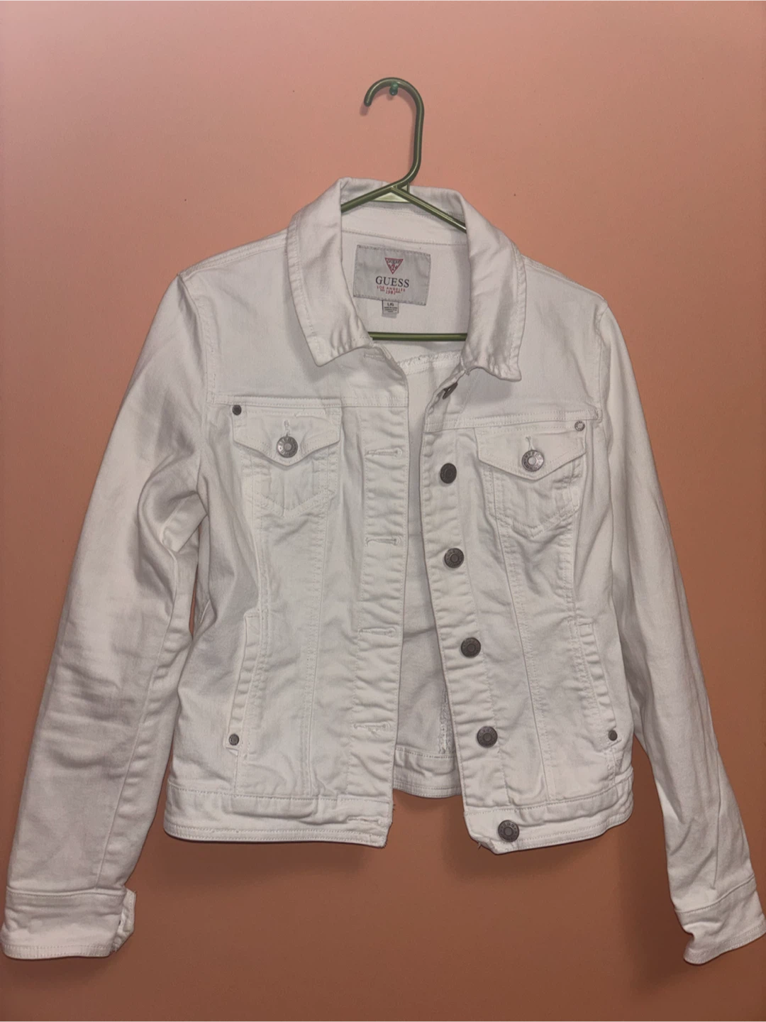 Guess White Denim Jacket