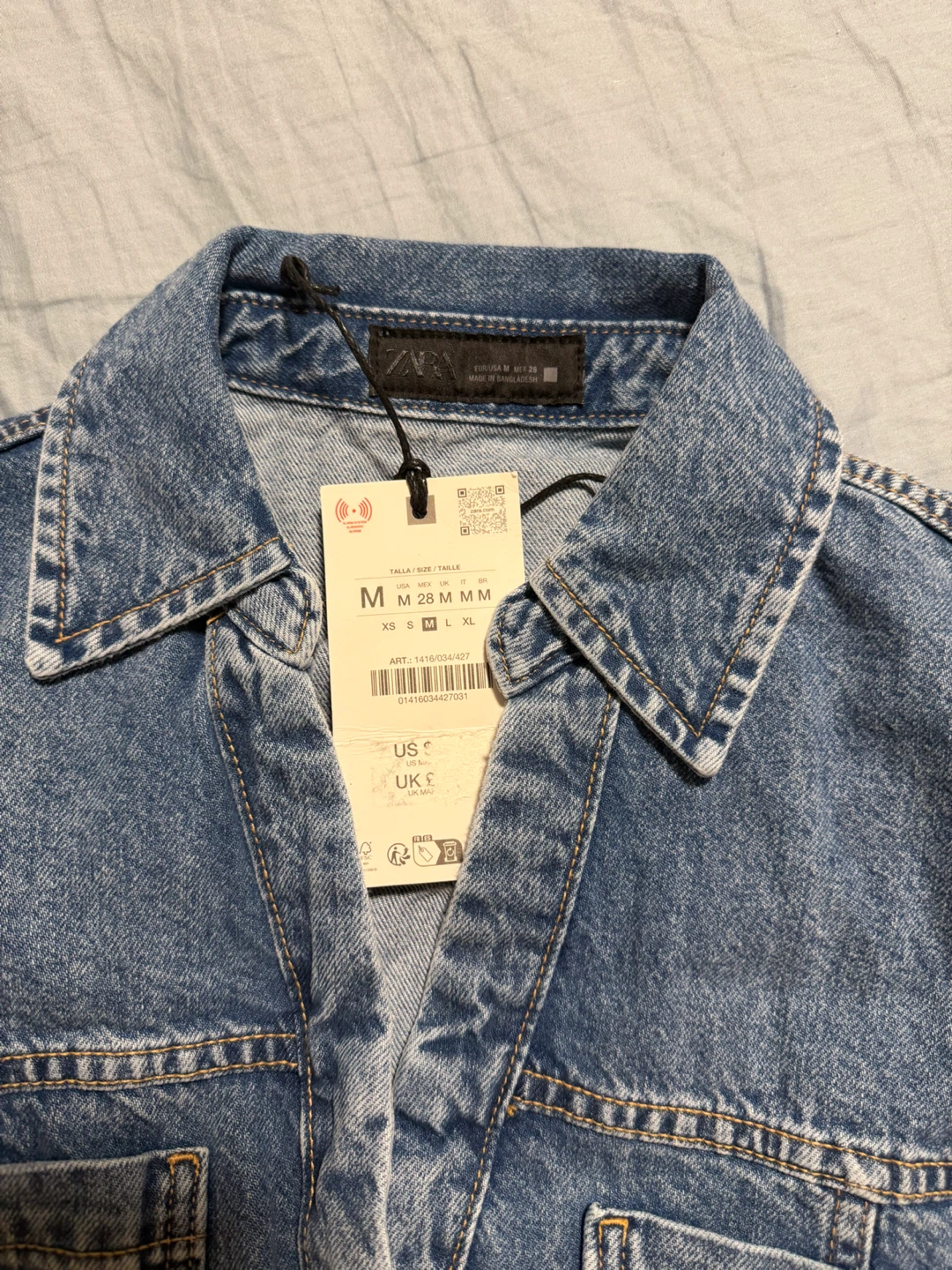 Zara Denim Crop Top
