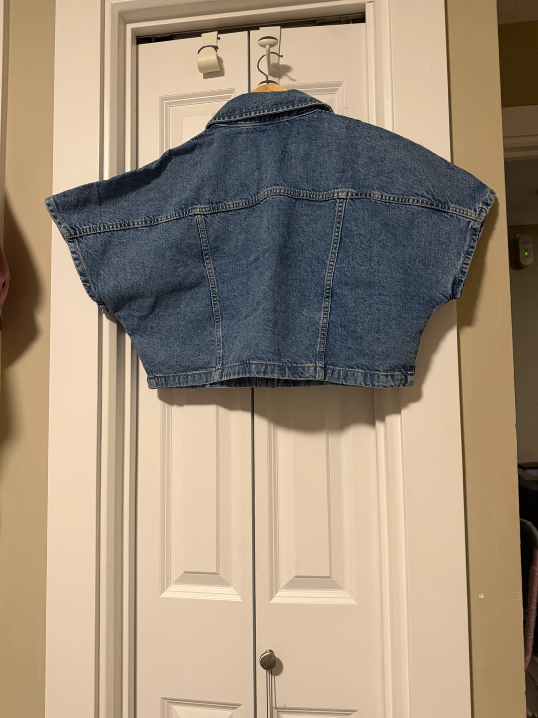 Zara Denim Crop Top - photo 2
