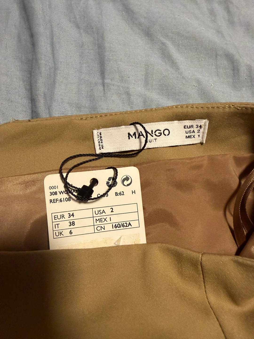Mango Suit Midi Skirt - Size EUR 34