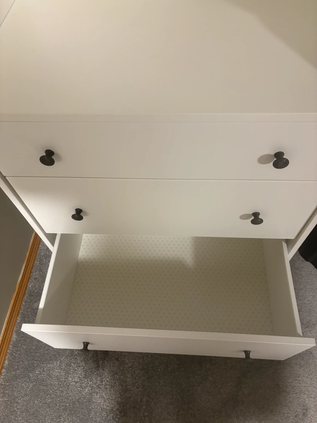 White Wardrobe with Drawers