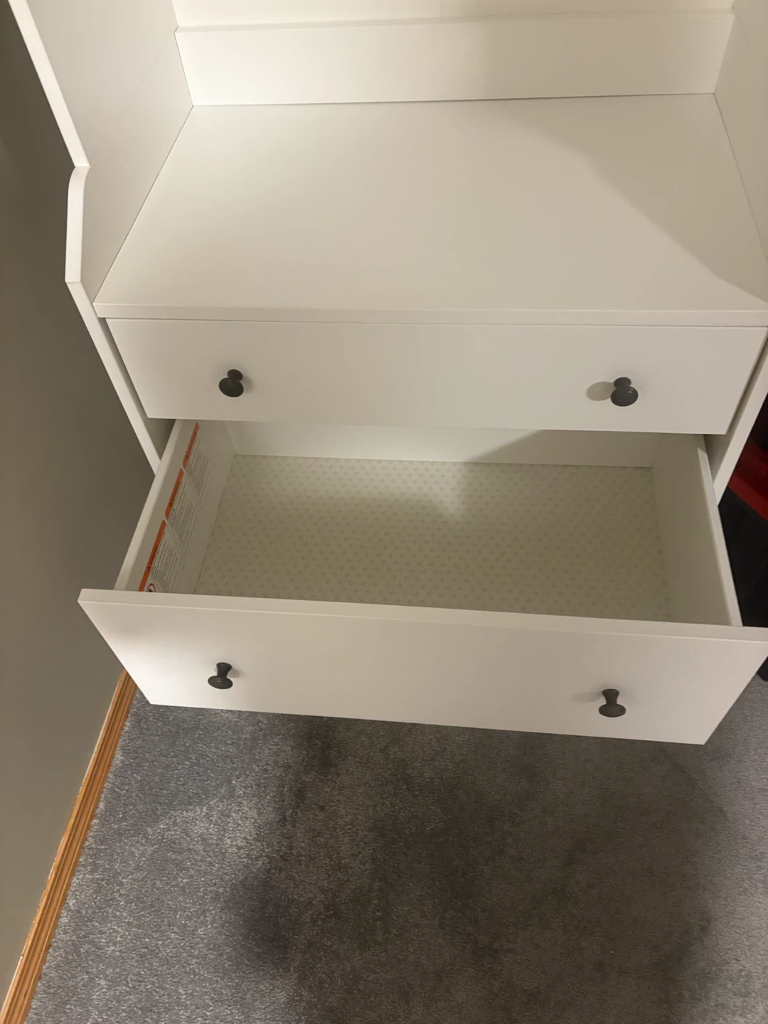 White Wardrobe with Drawers - photo 2