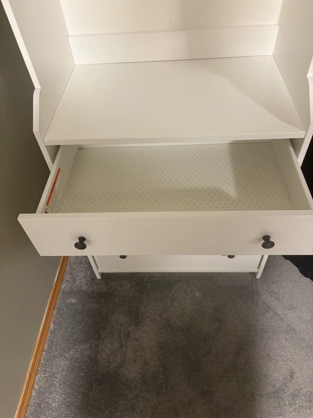 White Wardrobe with Drawers - photo 3