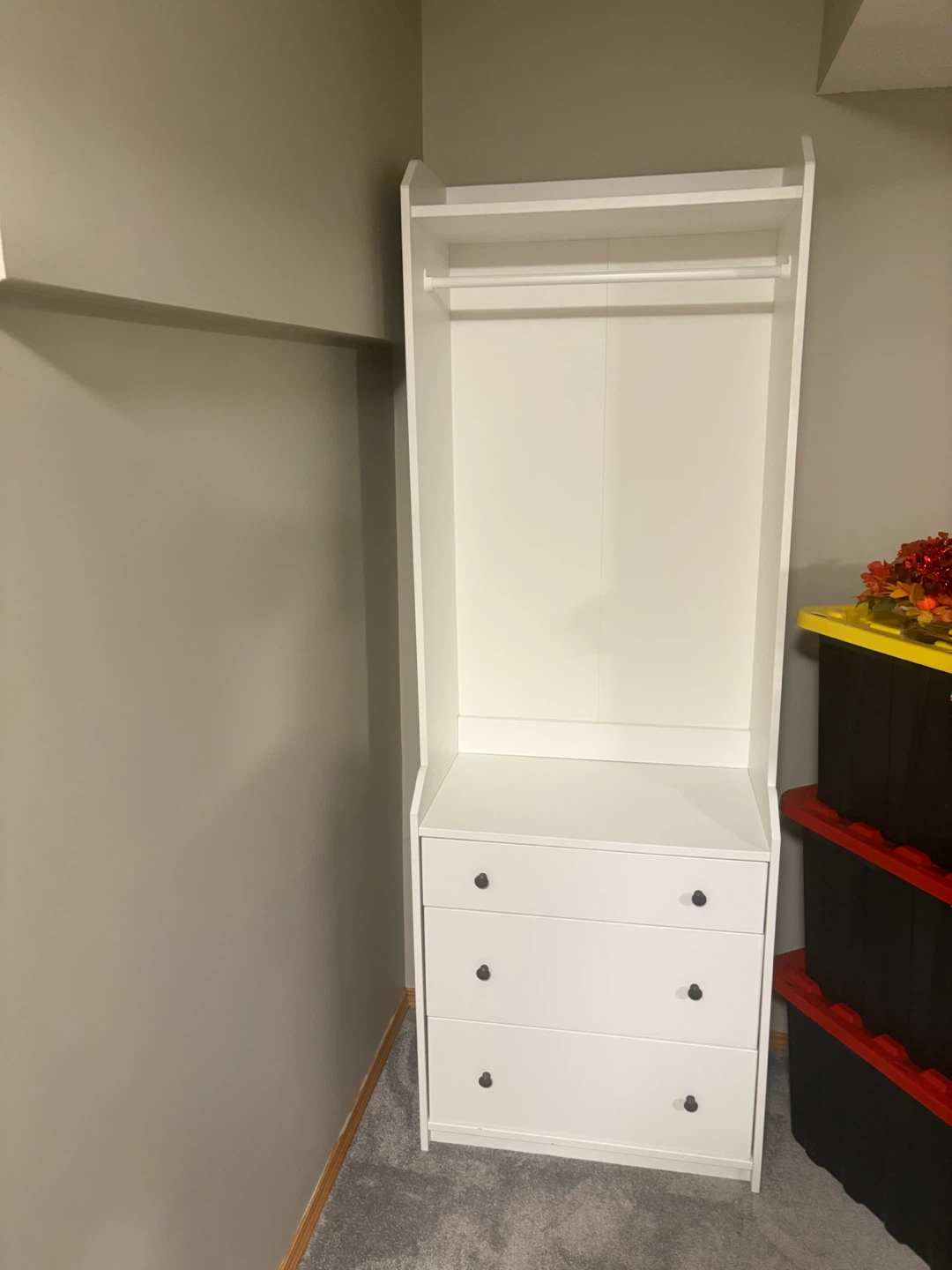 White Wardrobe with Drawers - photo 4