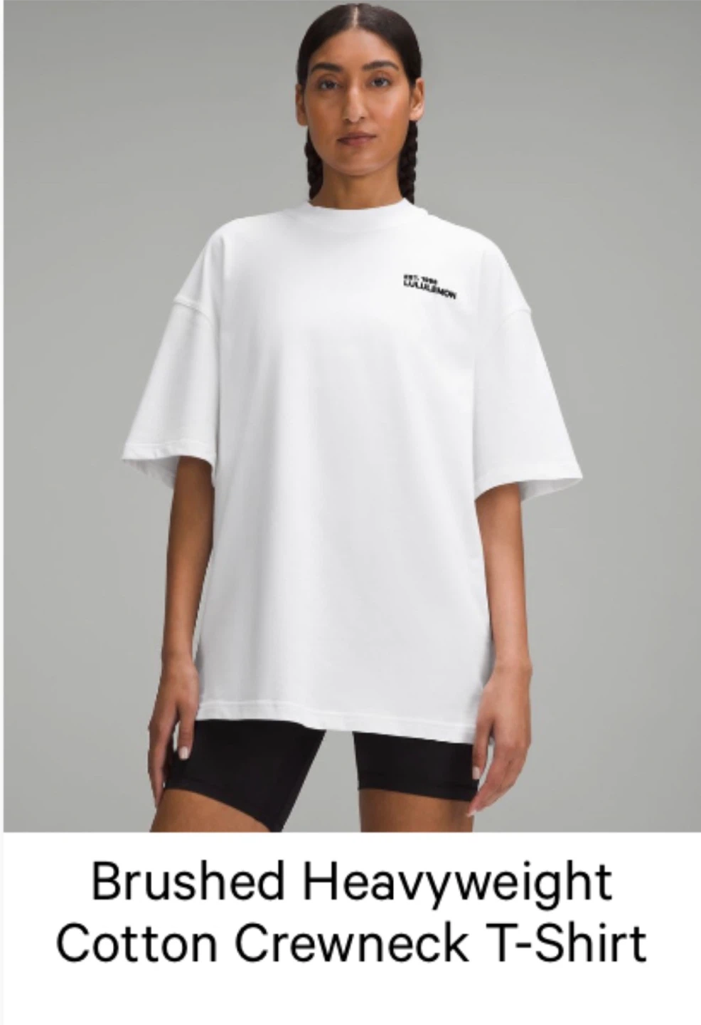 Lululemon Brushed Heavyweight Cotton Crewneck T-shirt
