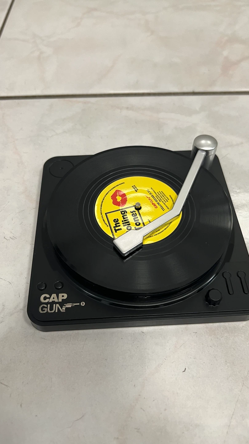 Cap Gun Vinyl Record Coasters Set
