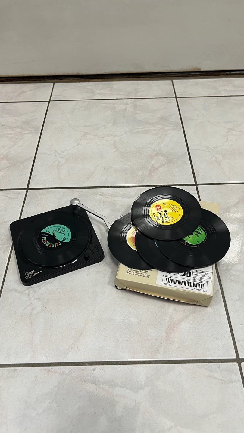 Cap Gun Vinyl Record Coasters Set - photo 4