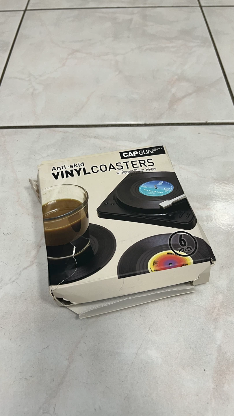 Cap Gun Vinyl Record Coasters Set - photo 5