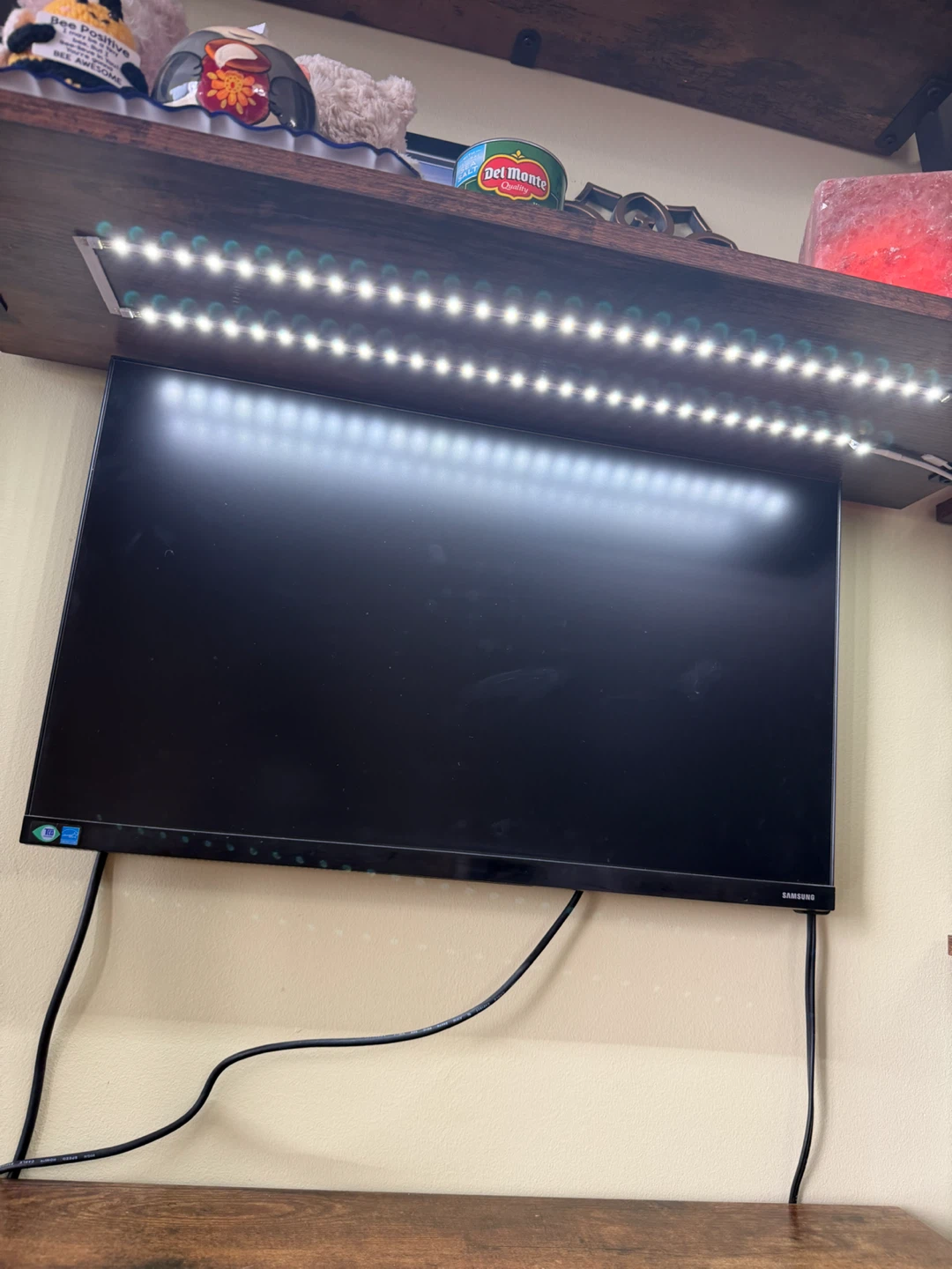 Desk + shelf + light + keyboard tray - photo 4