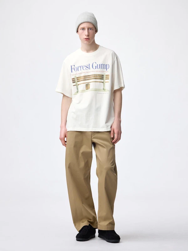 GU Unisex Vintage Forrest Gump Graphic Tee