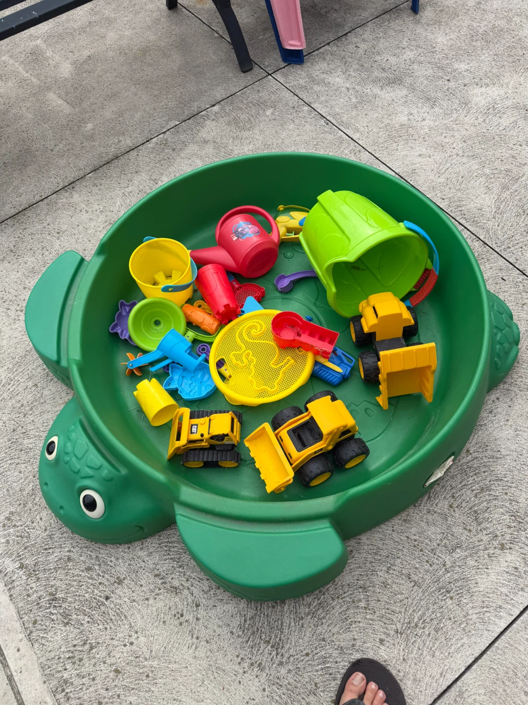 Turtle Sandbox with Sand and Toys - photo 2