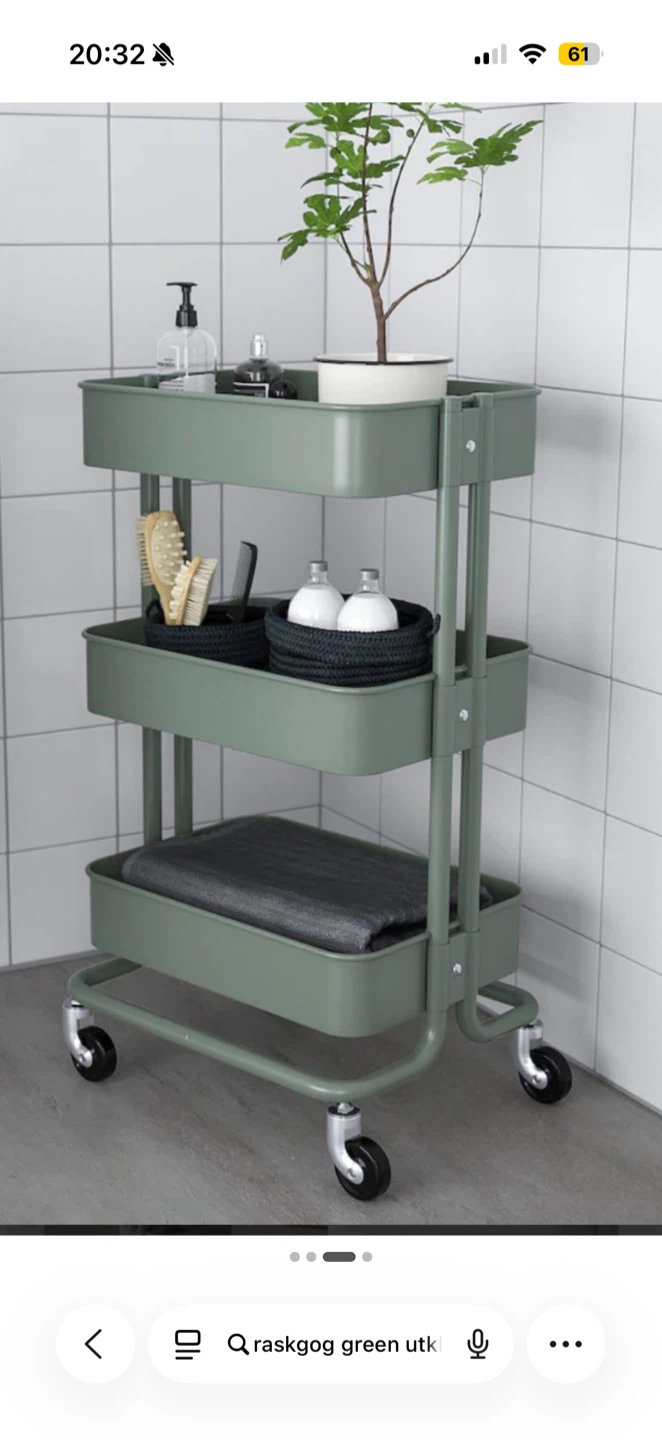 IKEA Raskog Utility Cart Green