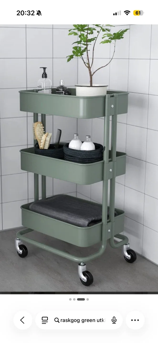 IKEA Raskog Utility Cart Green