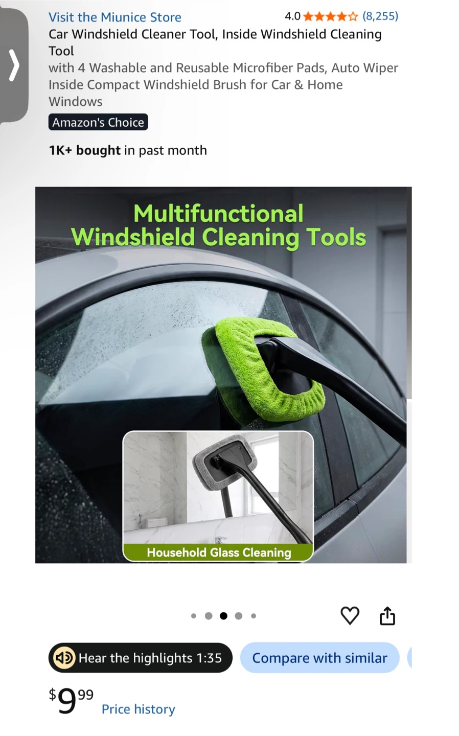 Miunice Car Windshield Cleaner Tool - photo 3