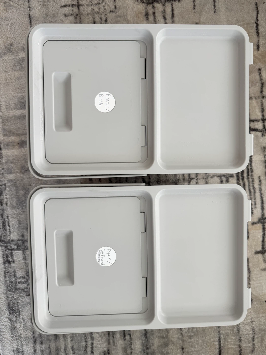 Set of Two IKEA Recycling Trash Bins - photo 2