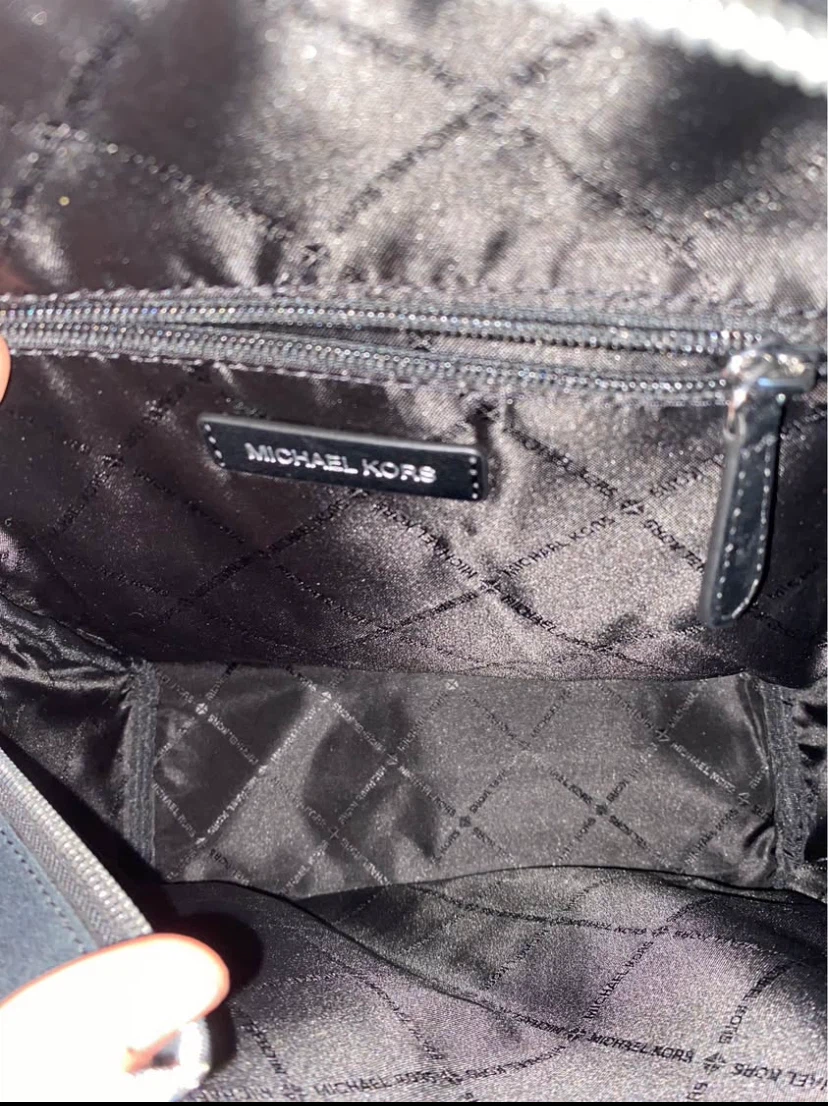 Michael Kors Suede and Faux Shearling Mini Backpack - photo 4