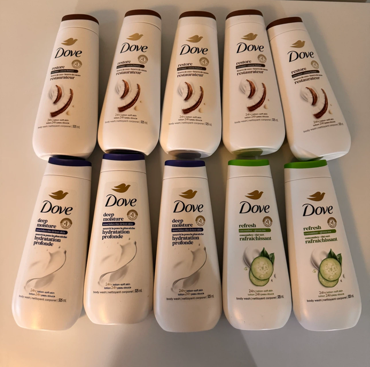 10 Pack Dove Body Wash Assorted. $35 non negotiable