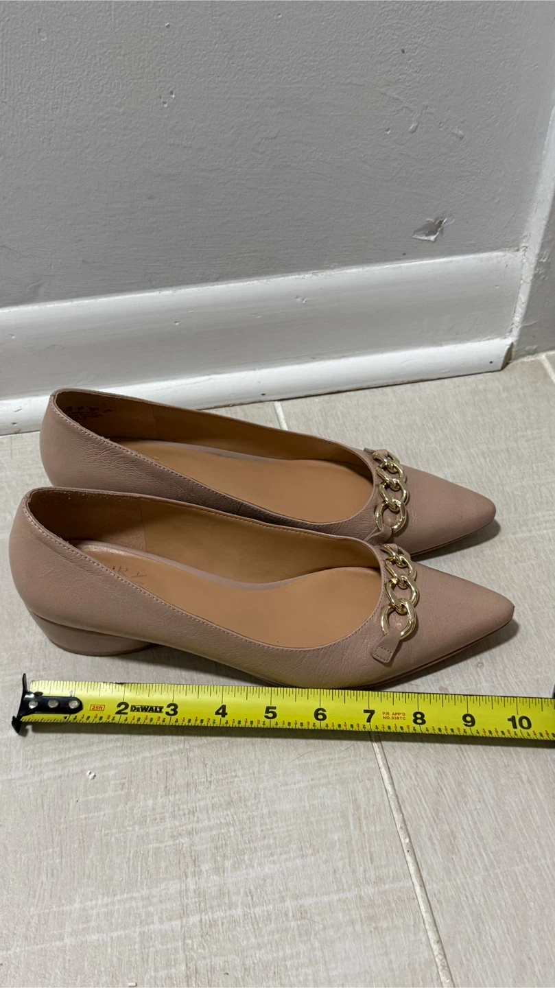 Naturalizer Becca Low Heel Pointed Tan Leather Flats 7.5 - photo 4