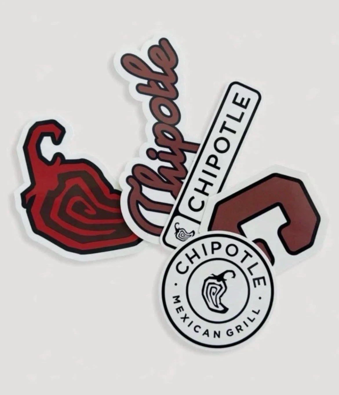 Chipotle Stickers (5 Stickers Per Pack) (Red or Green)