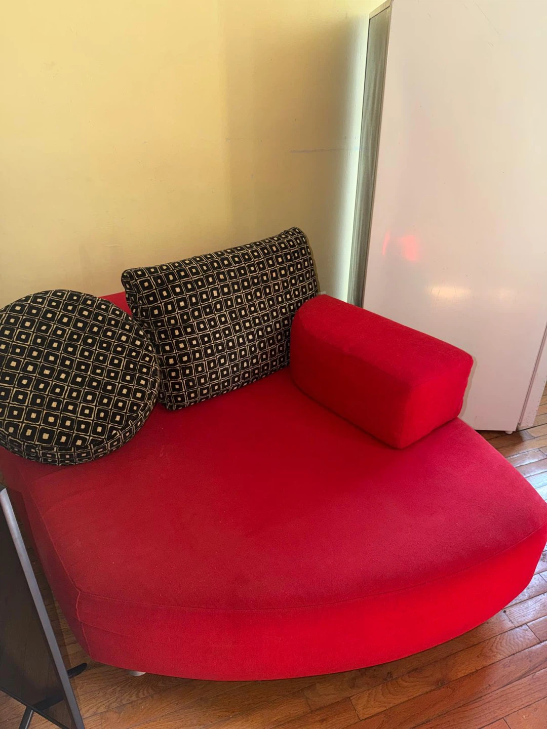 Red Upholstered Accent Chair
