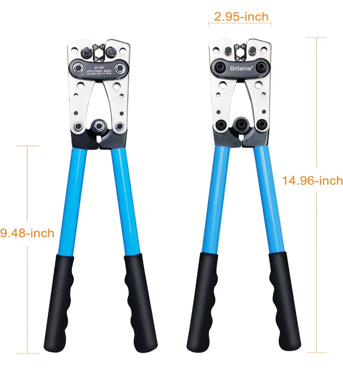 Brileine Battery Cable Crimping Tool Kit - photo 2