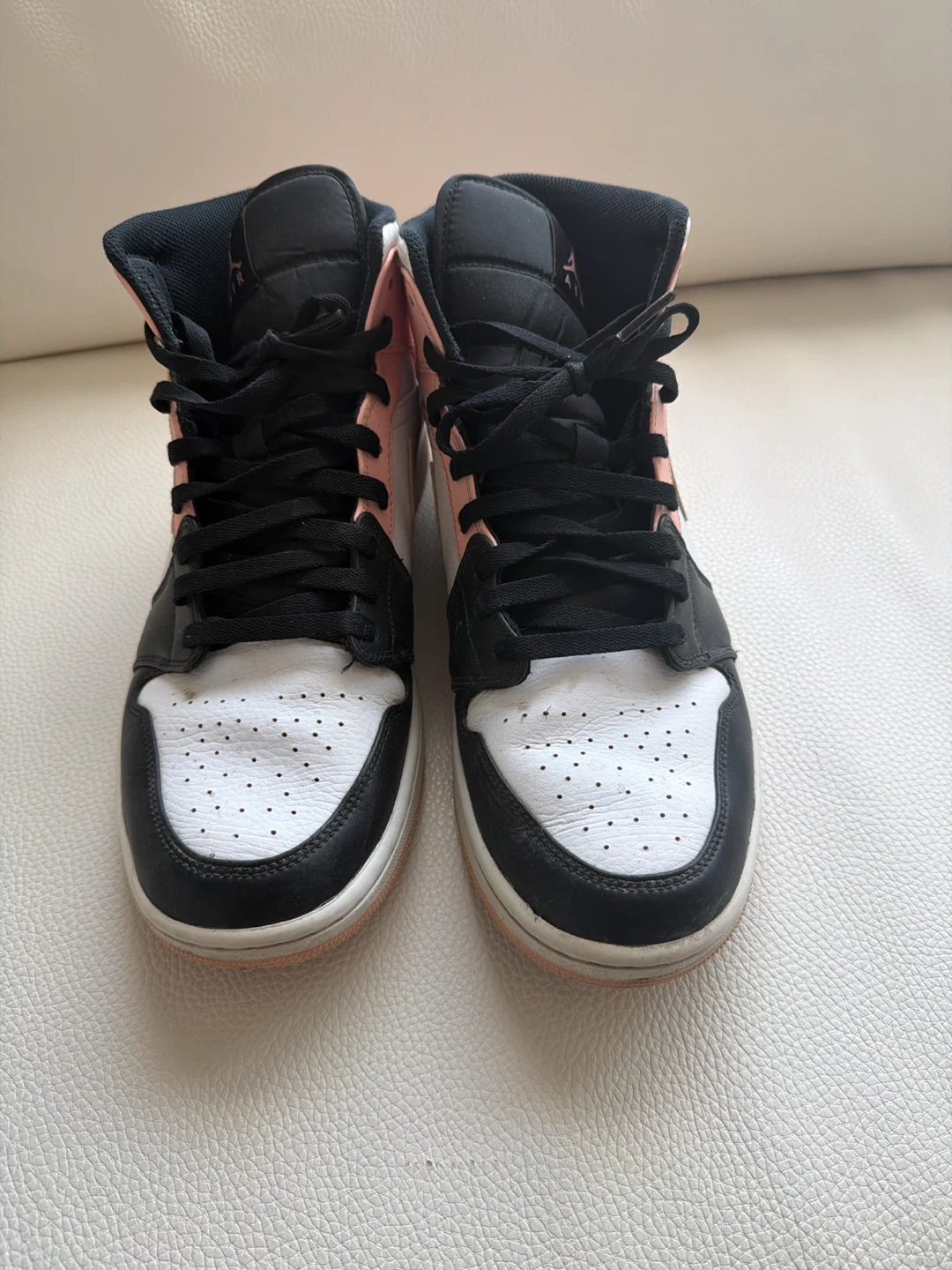 Air Jordan 1 Mid arctic orange, black/white/pink - photo 2