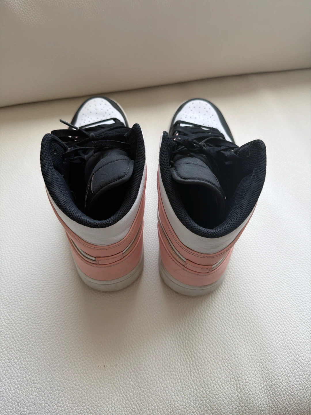 Air Jordan 1 Mid arctic orange, black/white/pink - photo 4