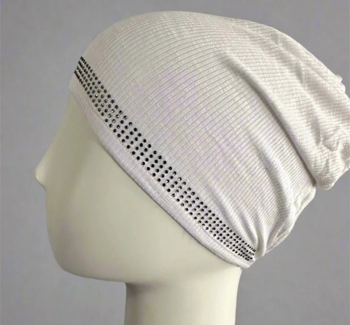 Ribbed White Head Cap - New - $3