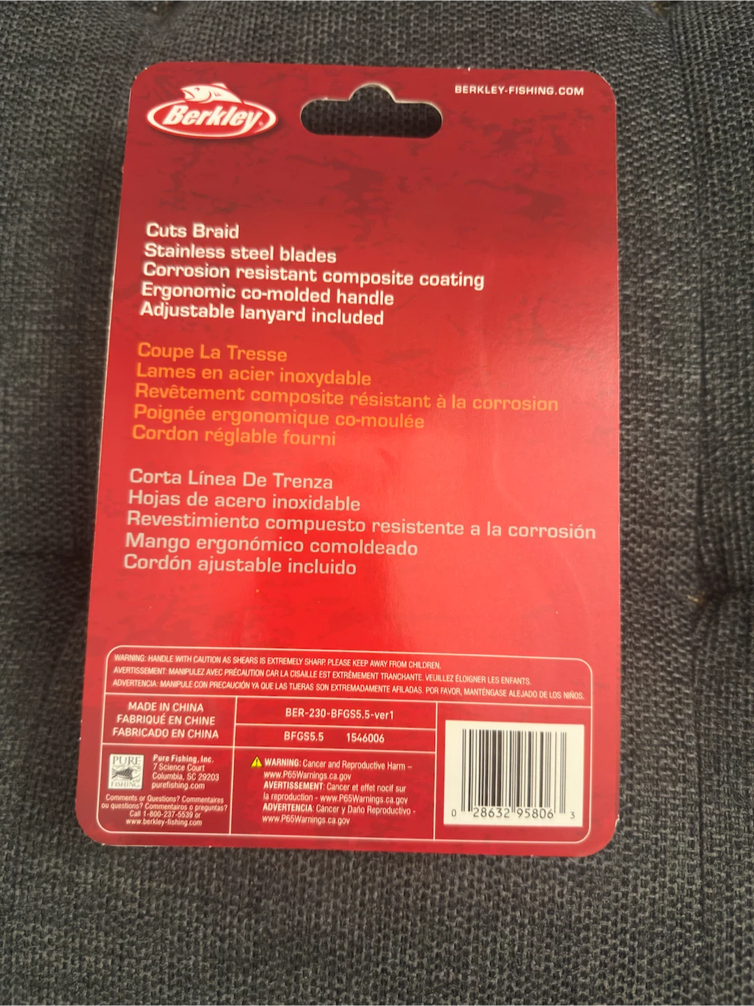 Brand New Berkley Fishing Line Scissors 5.5 inch - photo 2