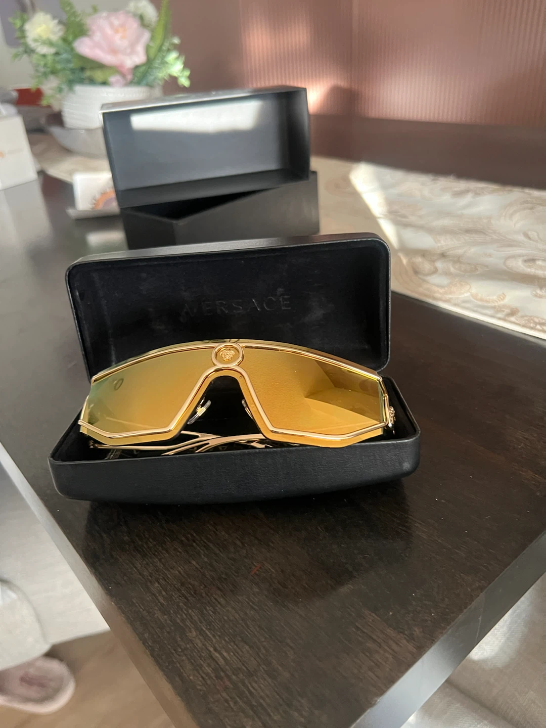 Versace Tribute Gold Sunglasses