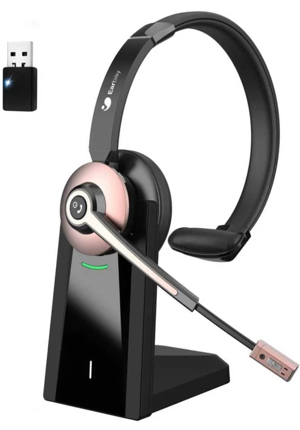 Earbay Wireless Bluetooth Headset with Charging Base
