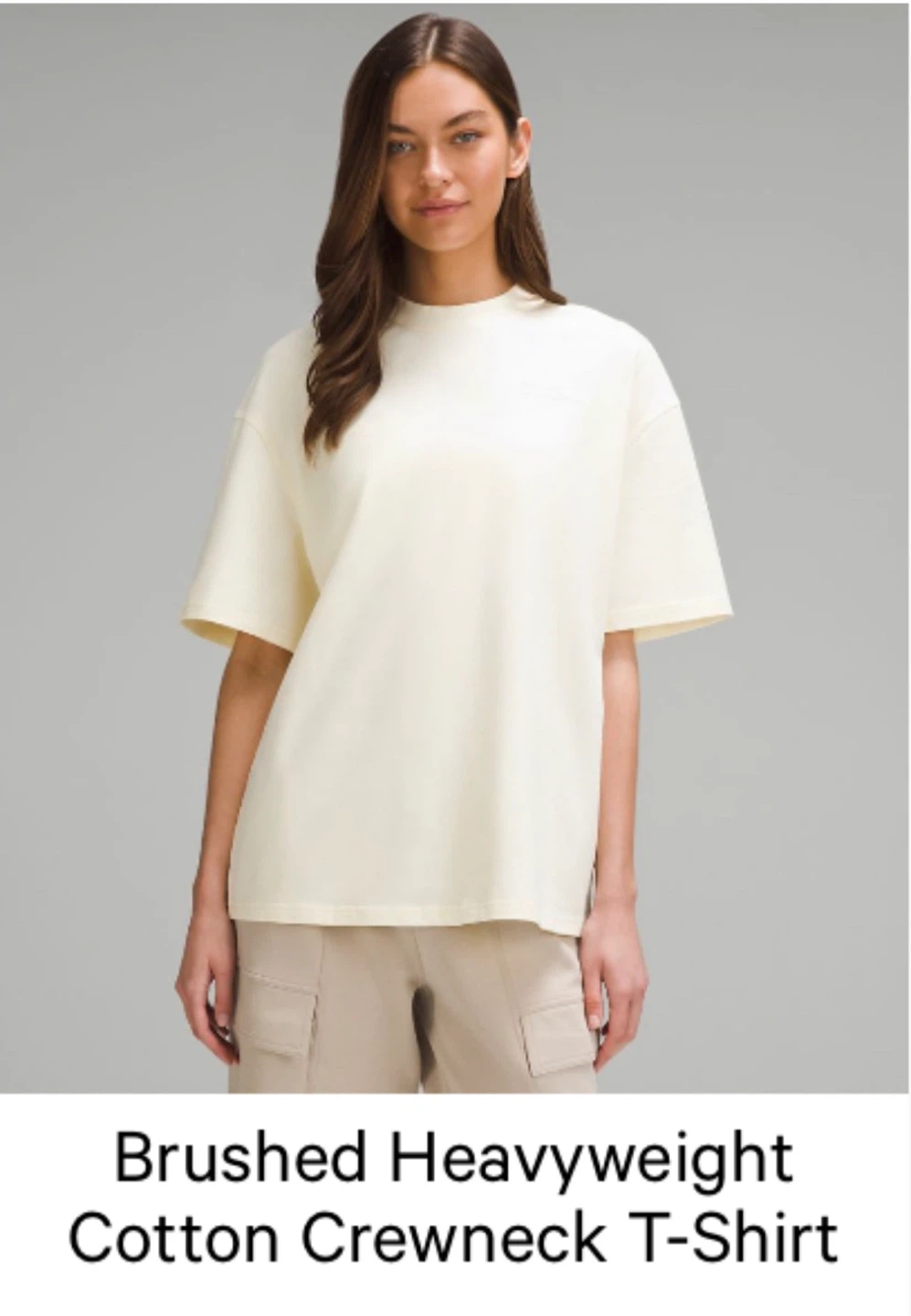 Lululemon Brushed Heavyweight Cotton Crewneck T-shirt