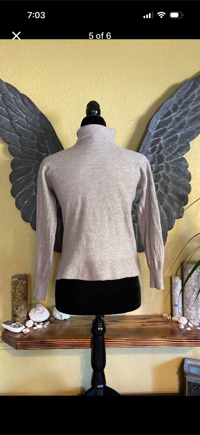 Merino Wool Turtle Neck Sweater - photo 5