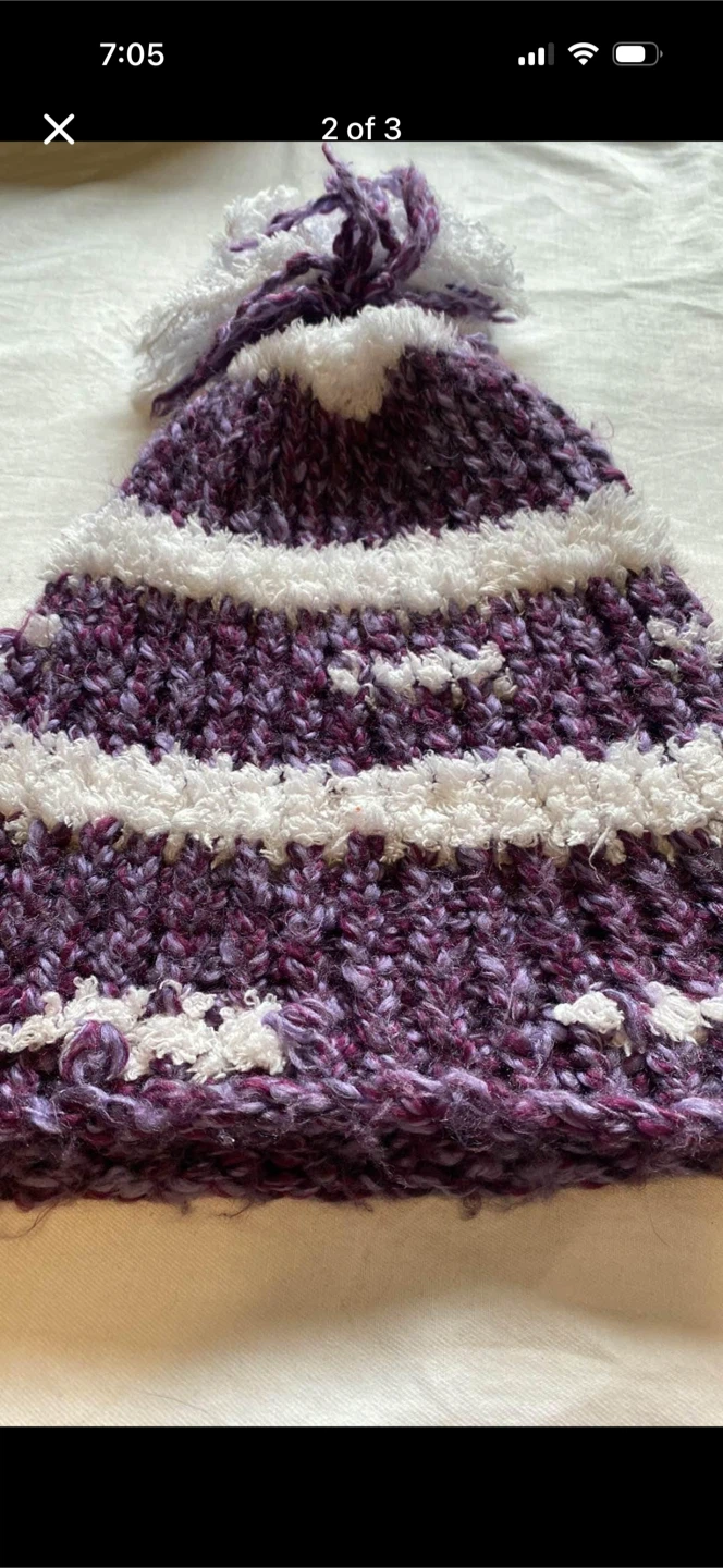HandKnit Chunky Knit Toque Hat - photo 2
