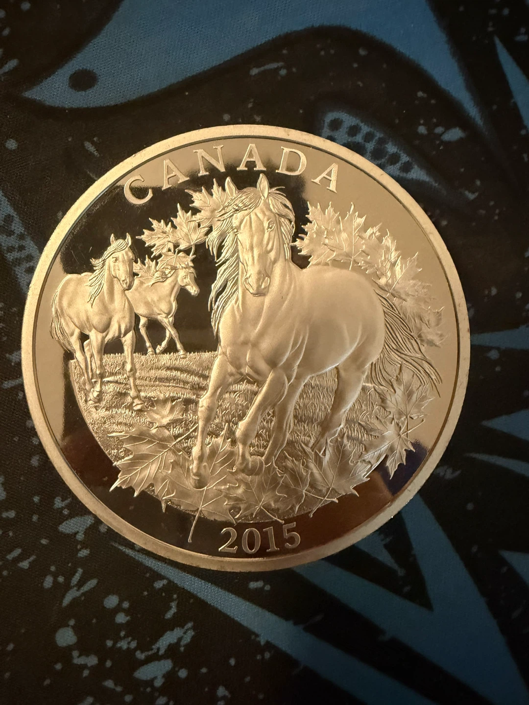2015 Canada 1/2kg Canadian Horse Silver Coin
