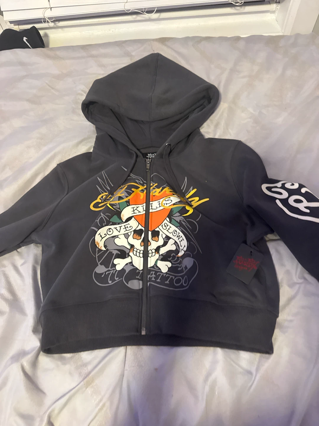 Ed Hardy Zip-Up Hoodie XL