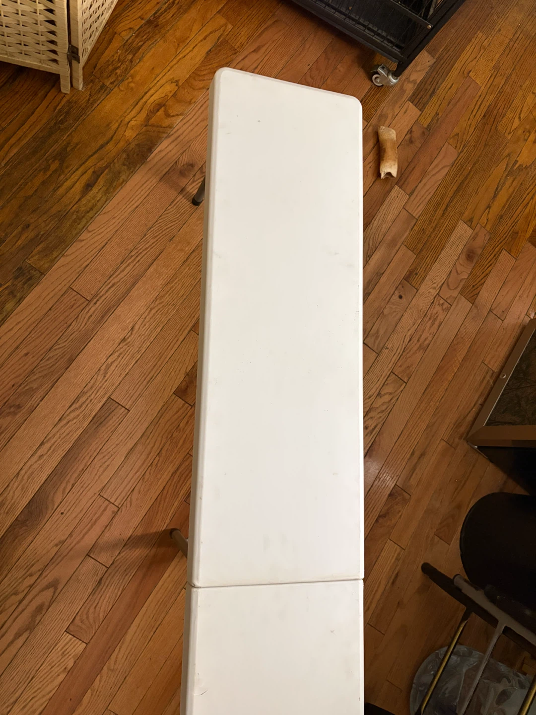 White Folding Bench