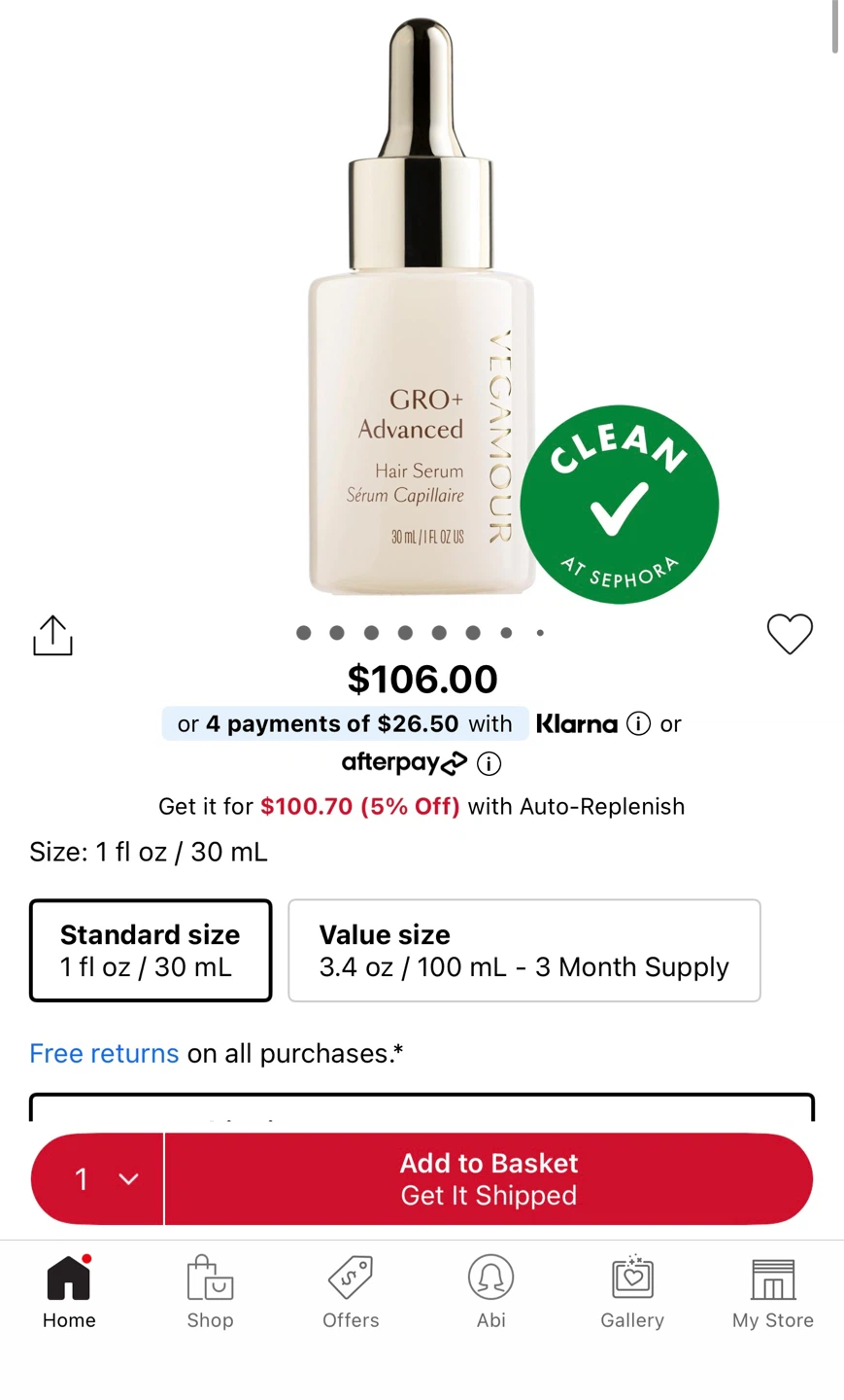 Vegamour GRO Hair Serum