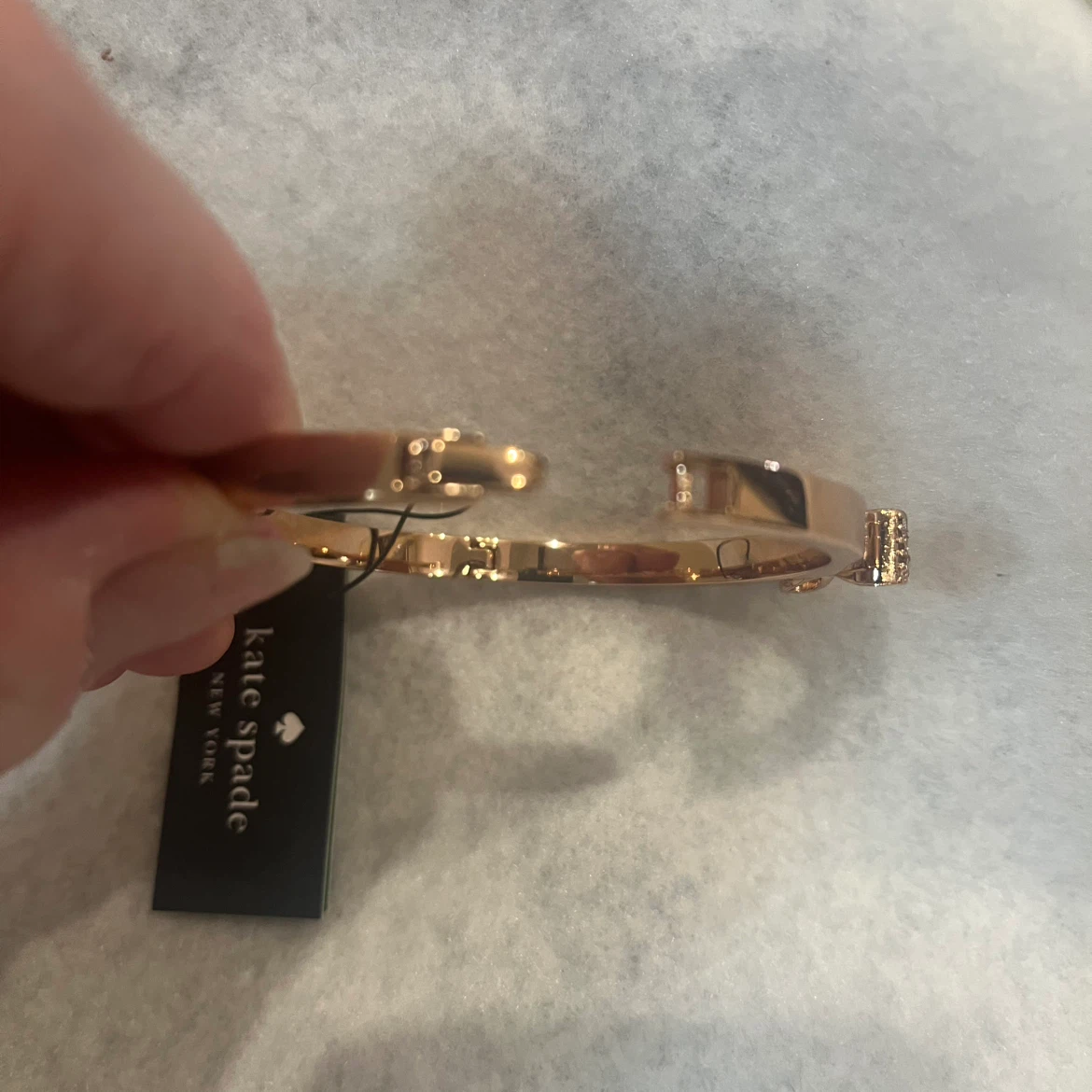 Kate Spade New York Rose Gold Bow Bangle - photo 4