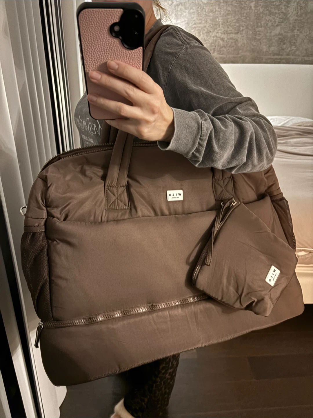 New WILO the label Puffer LIGHTWEIGHT LARGE Capacity Travel Bag!