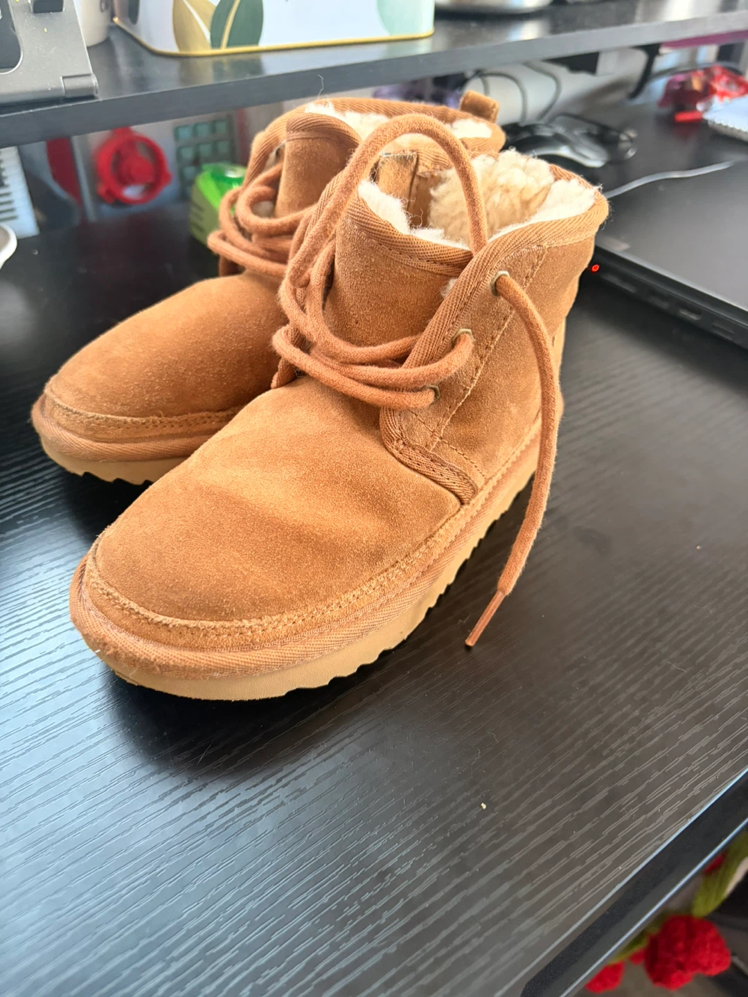 UGG Kids Classic Lace Boots Brown Size 12