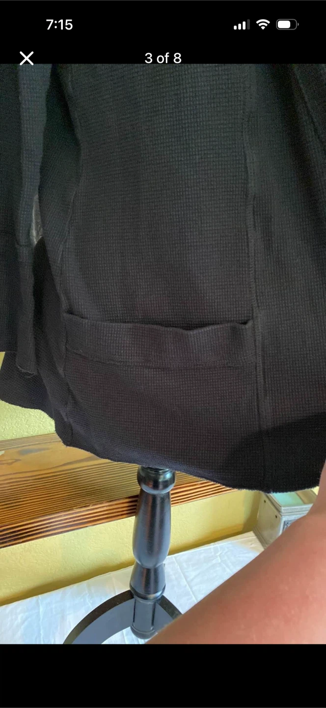 Gaiam Waffle Knit Open Cardigan Sweater - photo 3