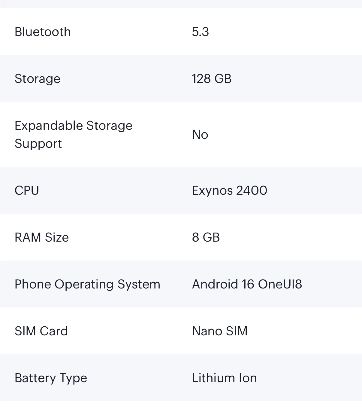 Samsung Galaxy S25 FE 128GB - photo 4
