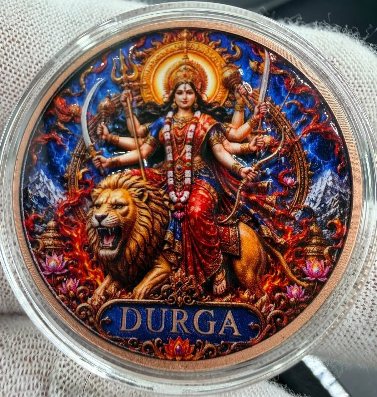 Durga Goddess 999 Fine copper
