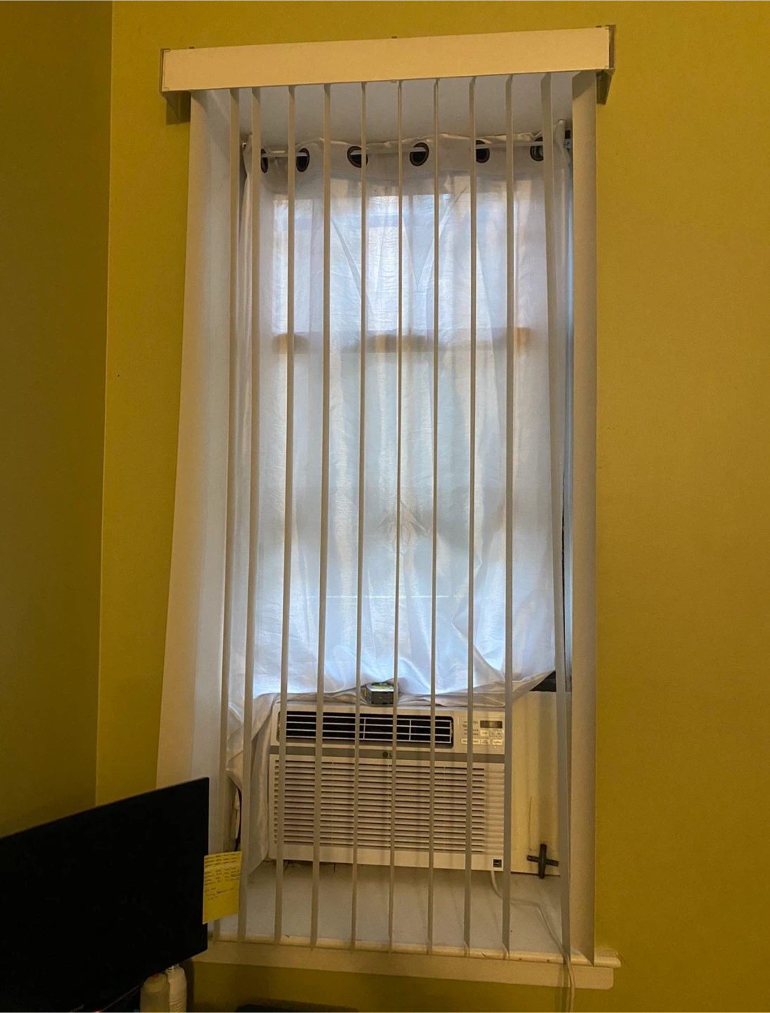 White Vertical Window Blinds - photo 2